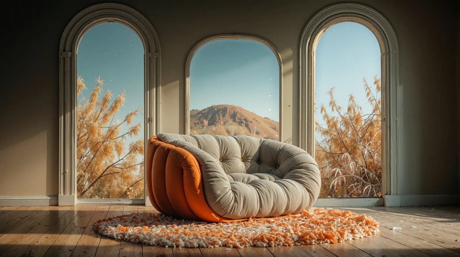 Salon gris de l’ambiance Lunaire