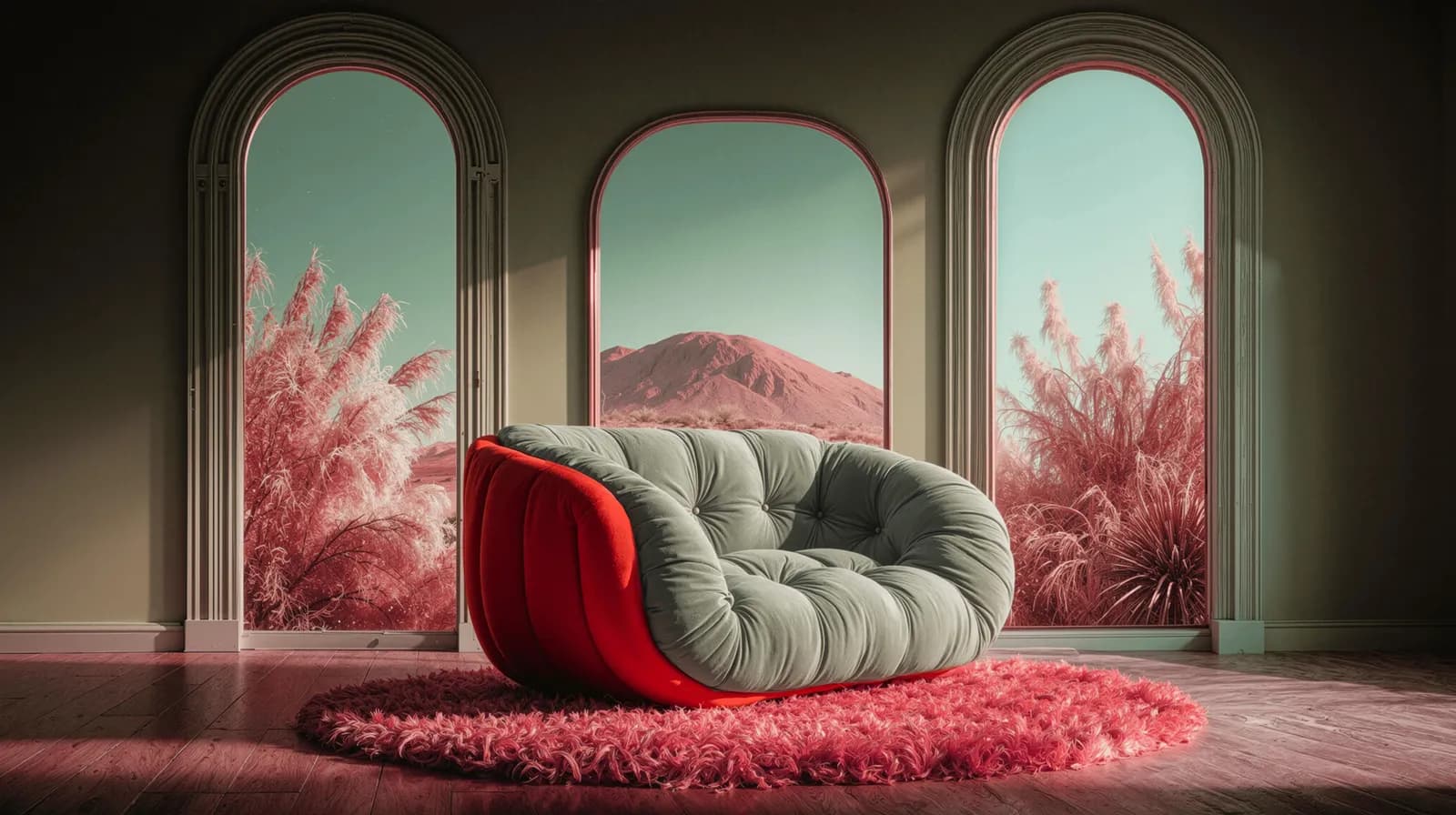 Salon rouge de l’ambiance Martien