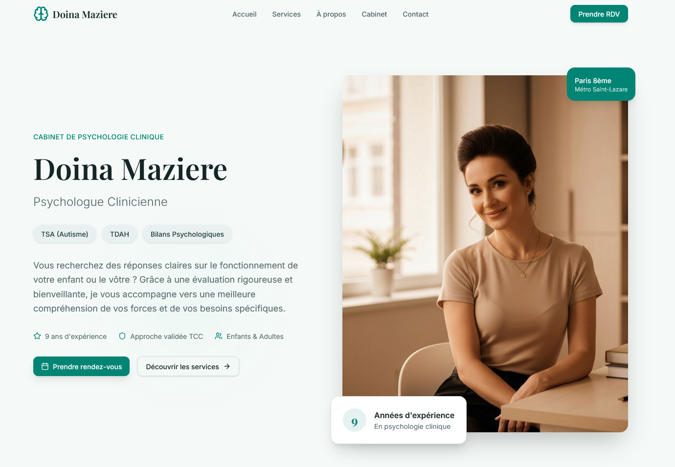 Doina Maziere – Psychologue Clinicienne